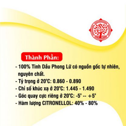 Tinh Dầu Phong Lữ Gold Cao Cấp - 10ml