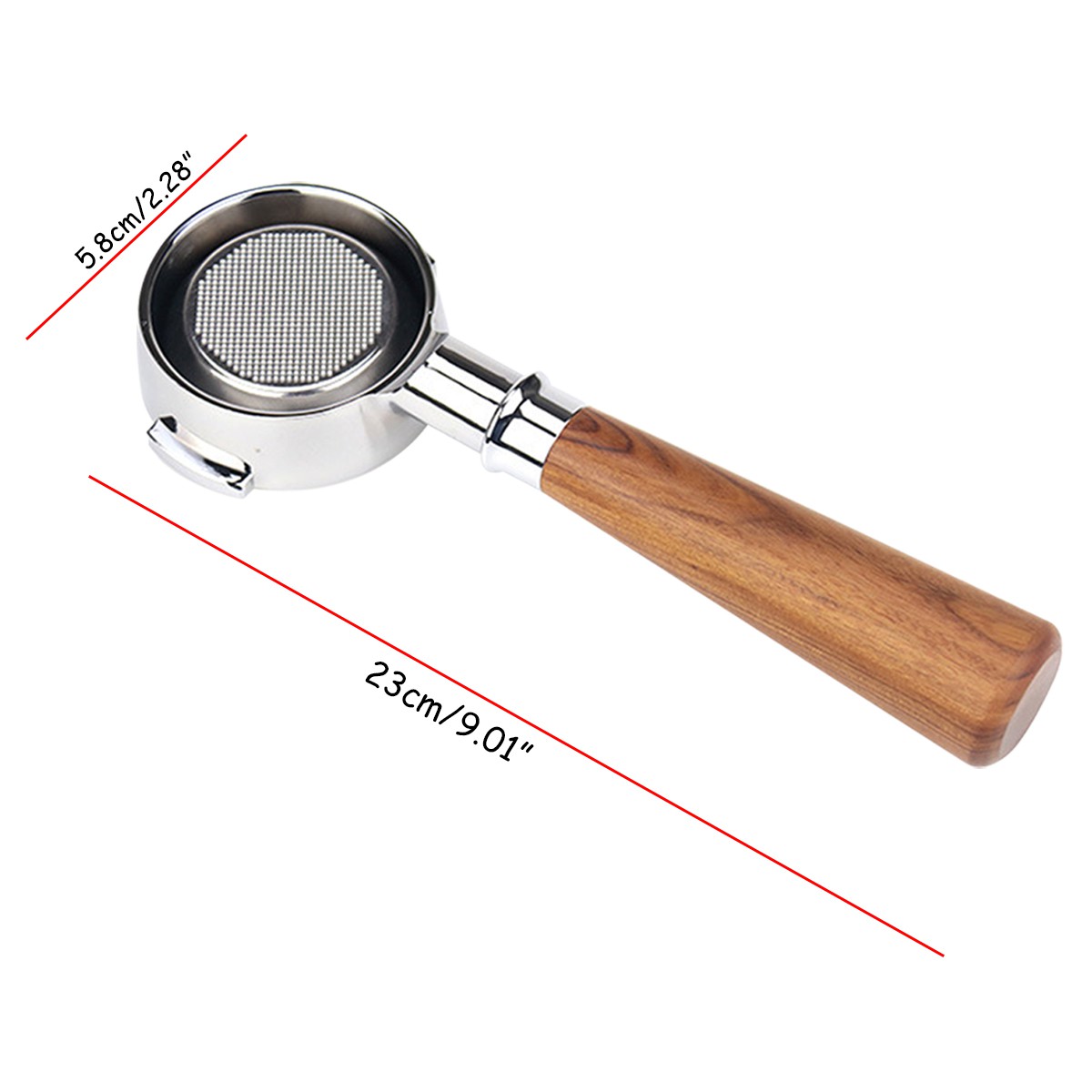 Coffee Machine Wood Handle Filter 58m Coffee Accessories Portafilter Handle Coffee Bottomless Maker