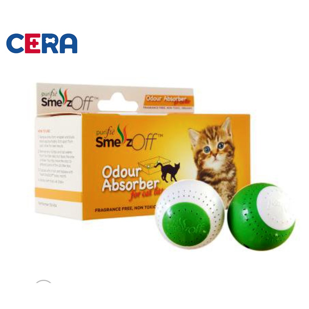 Banh Khử Mùi Khay Cát Vệ Sinh Cho Mèo - Smellz Off (Hộp 2 Banh)
