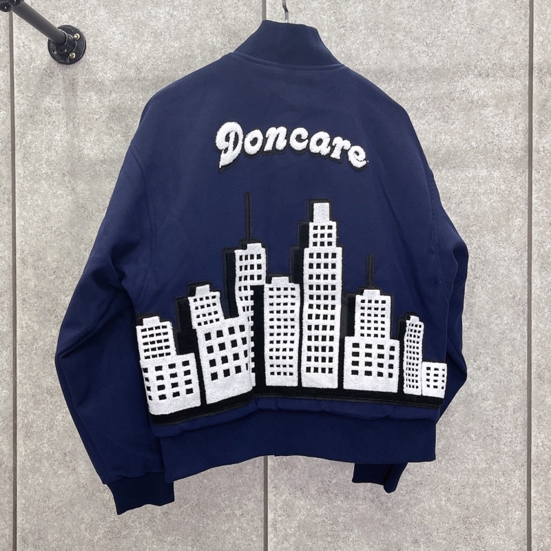 ⚡️ - Áo Varsity Jacket DONCARE SKYLINE JACKET - Navy, Áo khoác bomber DONCARE Varsity