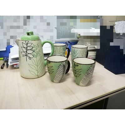 Bộ Bình nước cao cấp sứ tráng men phong cách NHẬT BẢN