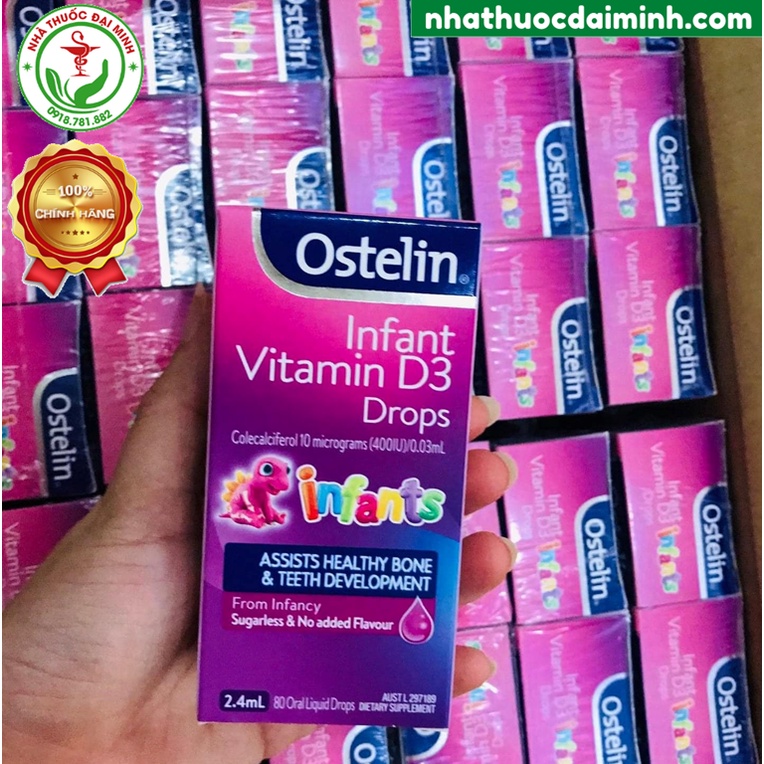 [Chính Hãng] Vitamin D3 Ostelin Infant Drops 2,4ml Của Úc - Bổ Sung Vitamin D3 Cho Trẻ Sơ Sinh