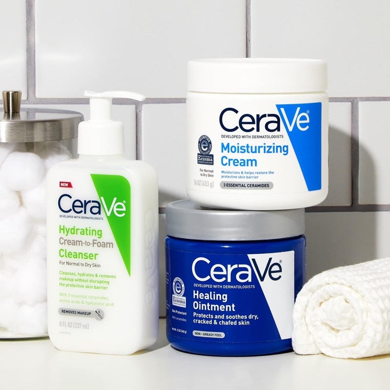[SALE_OFF] Sửa rửa mặt kiêm tẩy trang CeraVe Hydrating Cream To Foam Cleanser