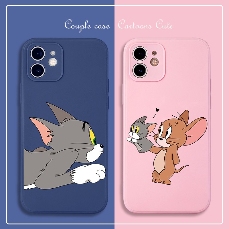 Ốp Lưng IP vuông Tom & Jerry 6/6s/6plus/6splus/7/8/7plus/8plus/x/xs/xs max/11/11pro max/12/12pro max