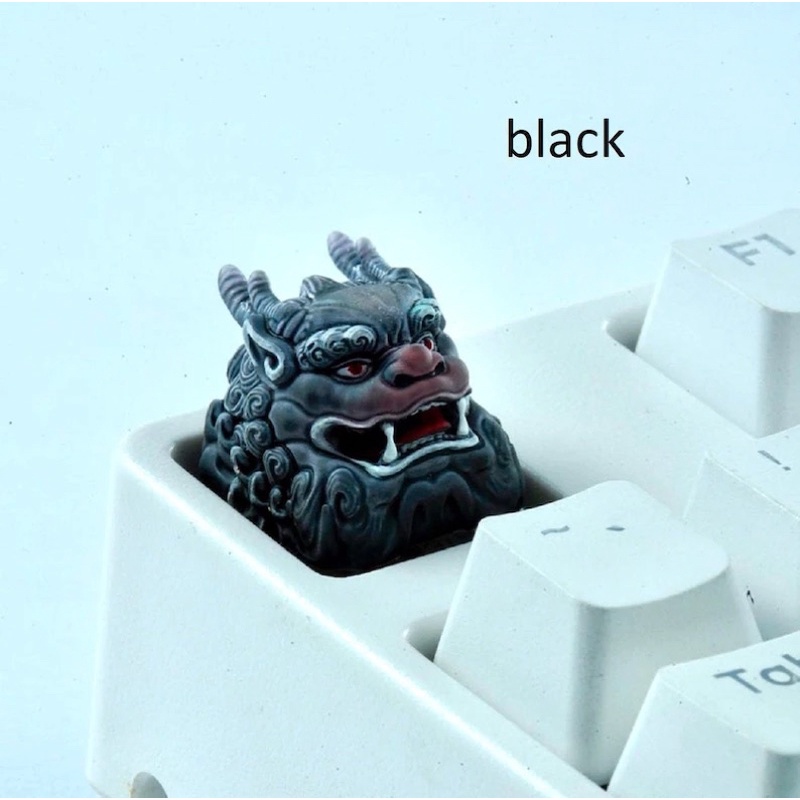 Nút bàn phím cơ Kỳ Lân.Keycap resin Asian Unicorn.Keycap Artisan