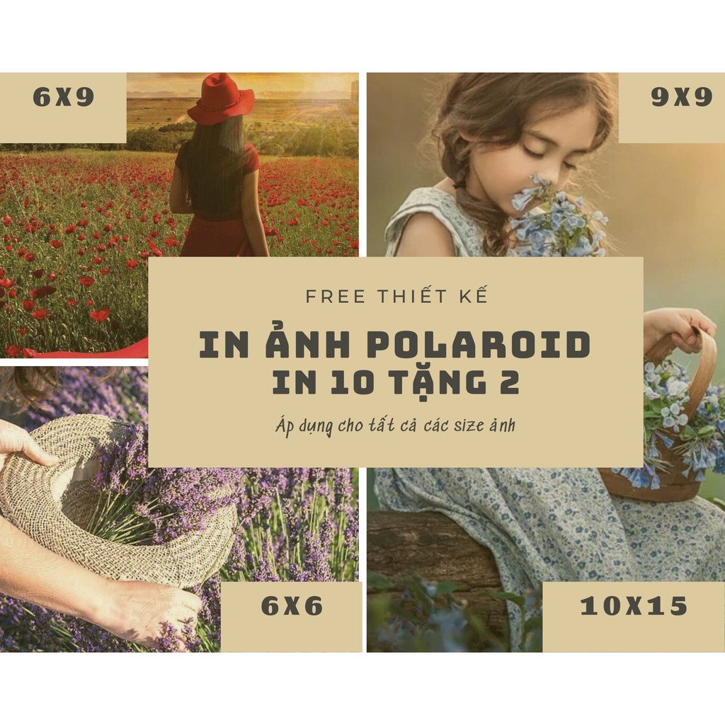 In ảnh theo yêu cầu đủ size - ảnh polaroid - IN 10 TẶNG 2