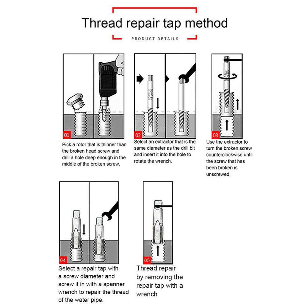 Bộ 5/6 dụng cụ tháo gỡ đinh ốc vít bị hỏng