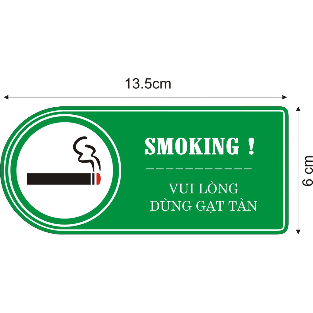 5 Sticker Biển Bảng Cấm Hút Thuốc, Khu Vực Hút Thuốc Dán Cửa Kính Trong Văn Phòng, KS, Quán Cafe-Mythuathanoi.info