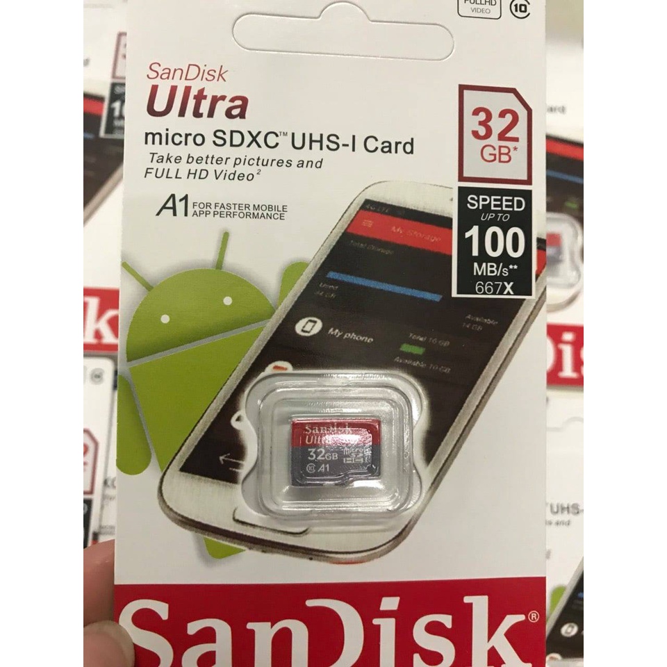 [Giảm giá sốc]Thẻ Nhớ MicroSDHC SanDisk Ultra 32GB Upto 80MB/S - Cam kết hàng chất lượng - Bảo hành 5 năm !!!!