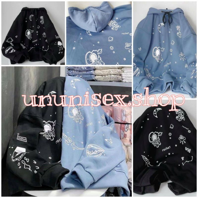 Áo Nỉ Hoodie Vũ Trụ In Full (ảnh thật/sẵn)