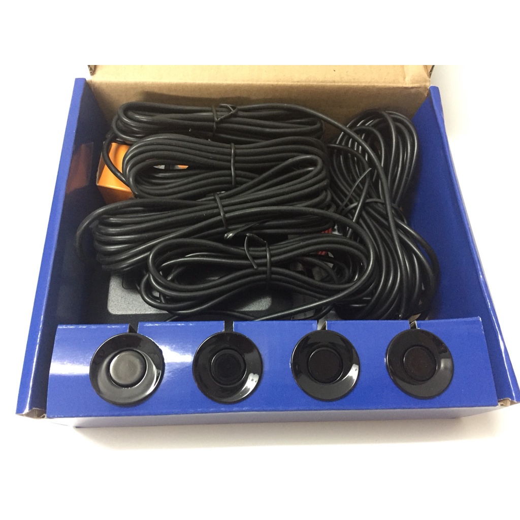 Cảm biến lùi ô tô, cảm biến lùi 4 mắt siêu nhạy cho ô tô cảnh báo va chạm 12V kèm mũi khoan ,đủ màu đen, bạc, trắng,