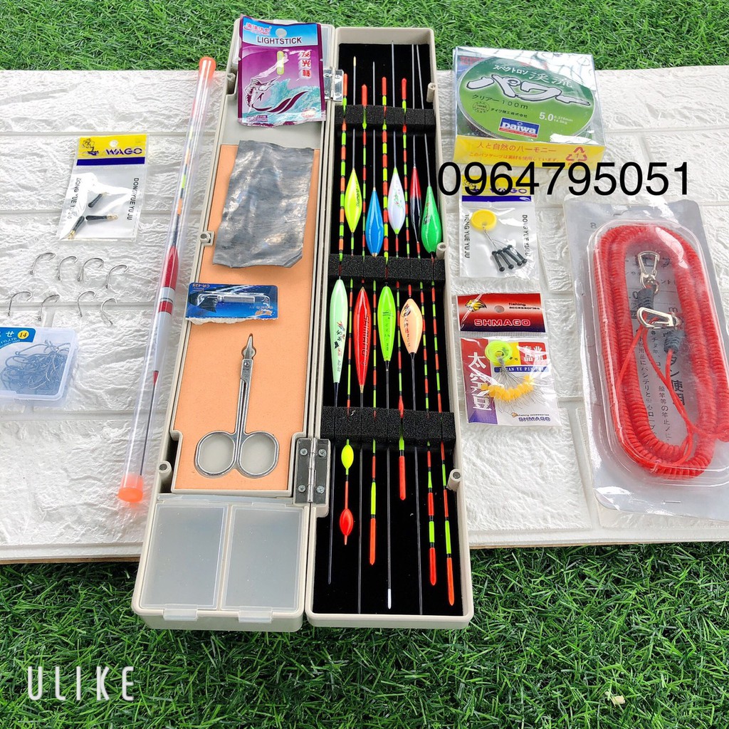 Combo phao câu đài kèm phụ kiện