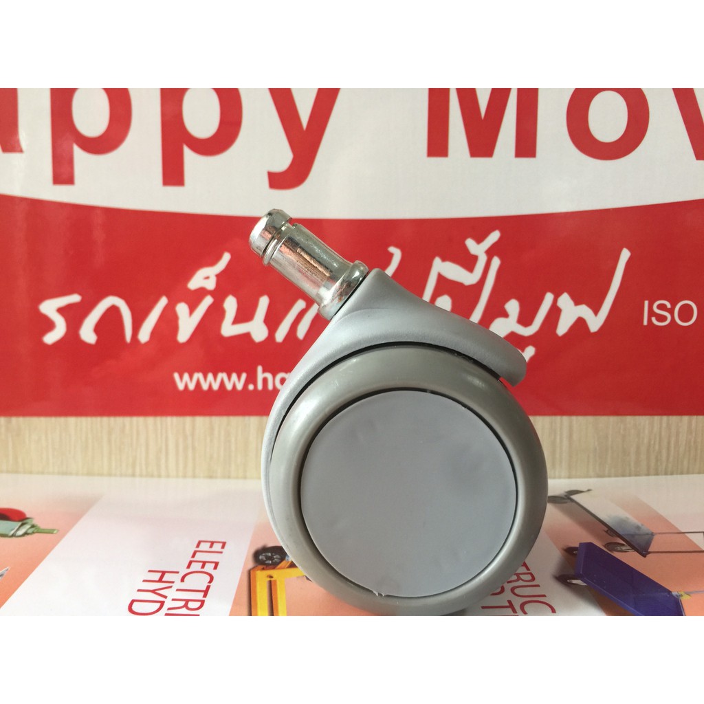 Bộ 5 Bánh xe ghế xoay văn phòng - Di chuyển đa mặt sàn - Cọc Grip Ring Happy Move Thái Lan (Bộ 5 bánh-màu xám) | BigBuy360 - bigbuy360.vn