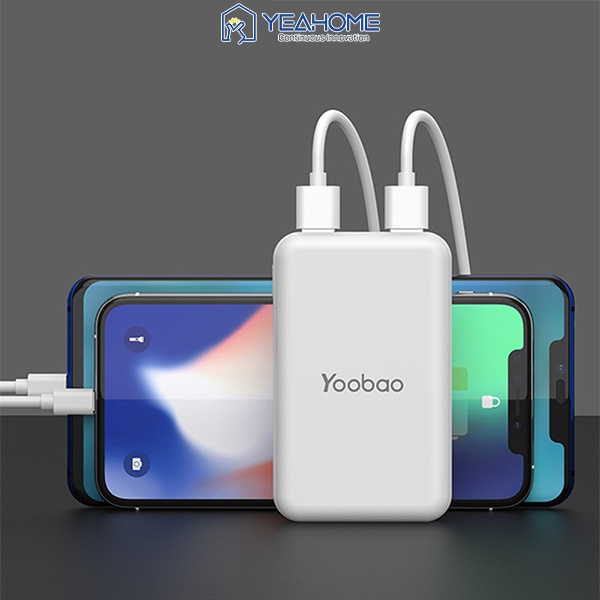 Pin Sạc dự phòng mini Yoobao P10W 10000mAh - Dây cáp sạc cho iPhone iPad đầu Lightning Yoobao C4 dài 1m, cao cấp