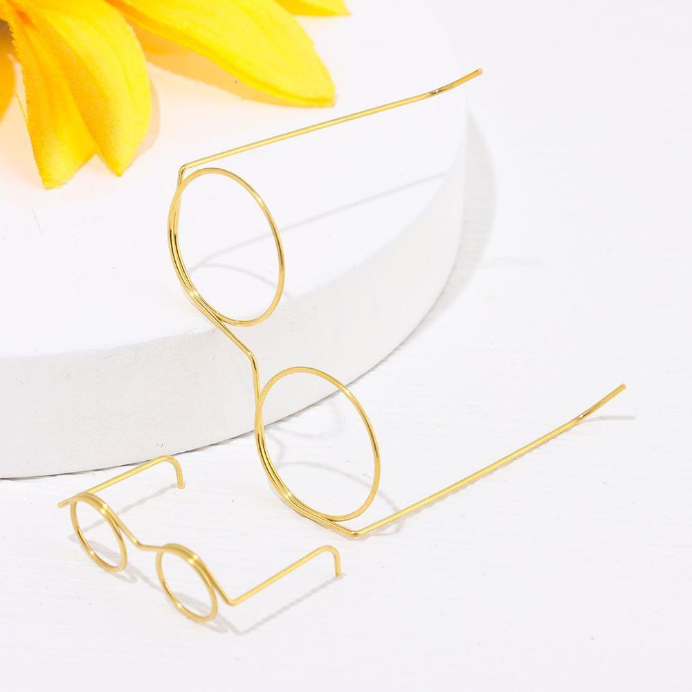 Set 10 Mắt Kính Gọng Tròn Mini Đồ Chơi Cho Bé