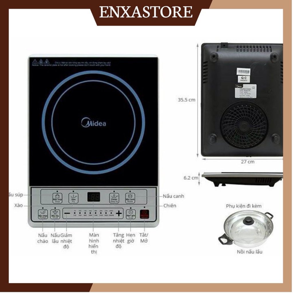 BẾP ĐIỆN TỪ MIDEA CHÍNH HÃNG