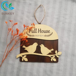 [Sale Lớn] Bảng Gỗ Trang Trí Full House - Kích Thước 25x15 cm - Chất Liệu Gỗ MDF Nhập Khẩu - Trang Trí Tường, Decor