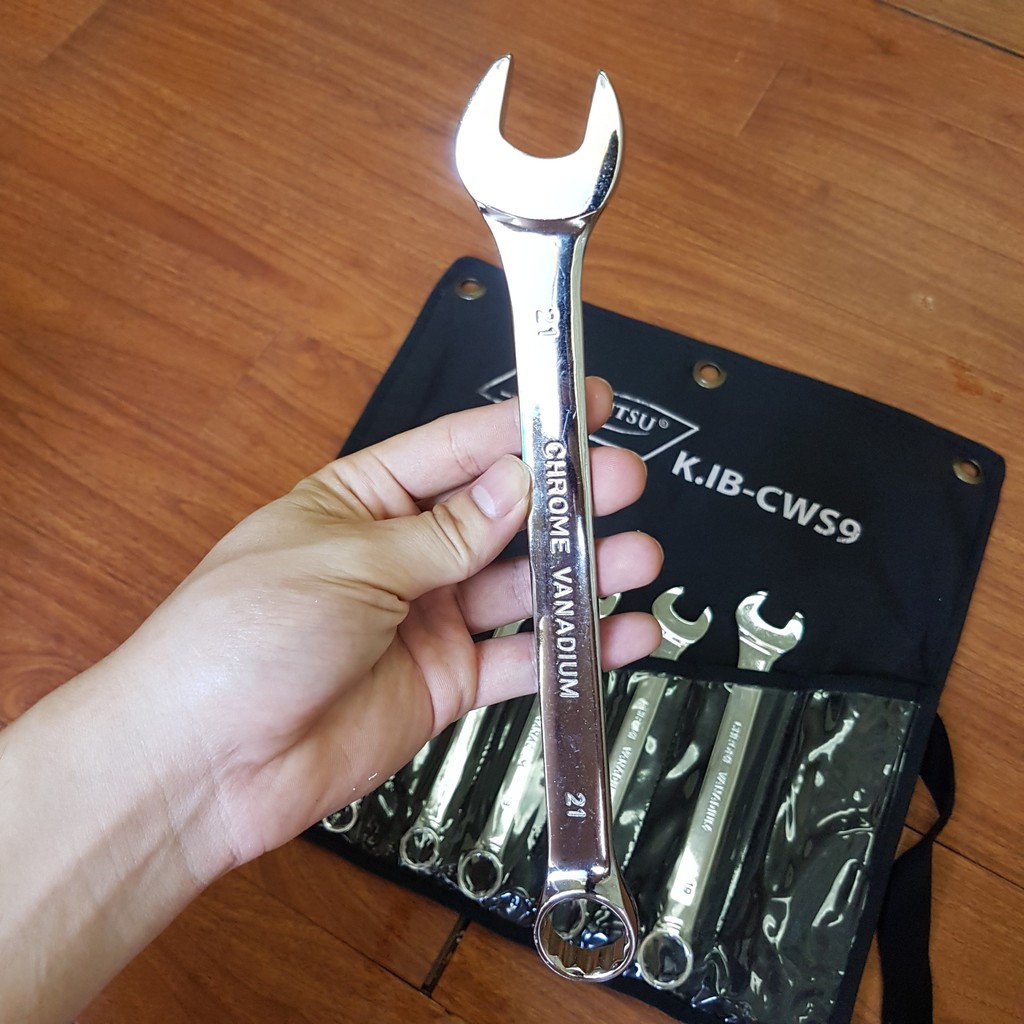 Cờ lê vòng miệng Nhật Bản Kouritsu các cỡ từ 6mm-24mm, Bảo hành 12 tháng