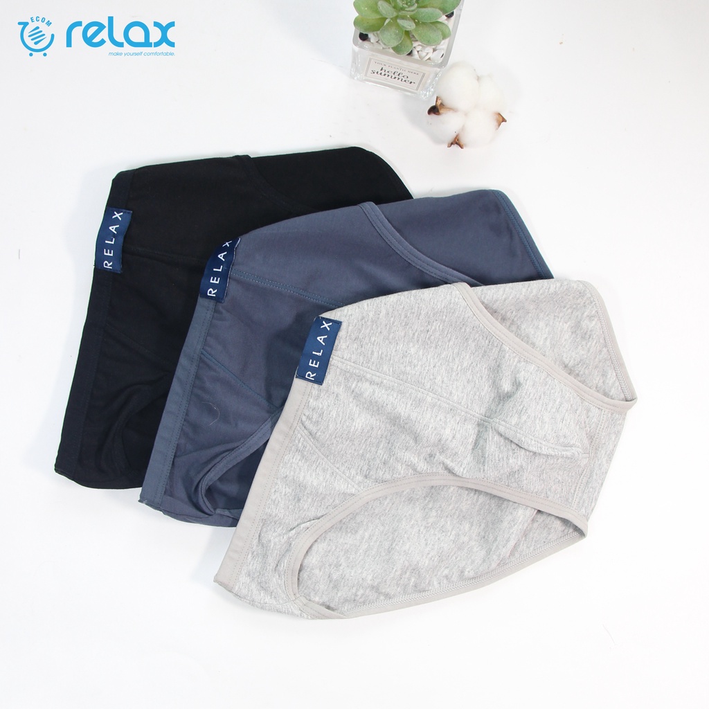 Combo 6 Quần Lót Nam Relax RL003 Dạng Brief-Cotton Kháng Khuẩn-Thun Lưng Siêu Bền