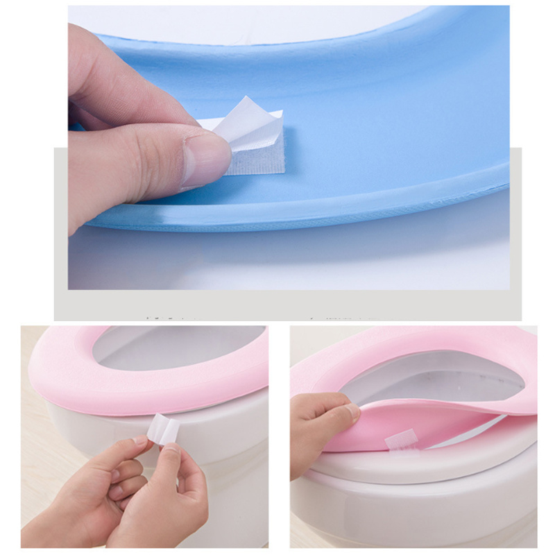 Miếng đệm lót ghế ngồi toilet hình tròn bằng EVA mềm mại chống thấm nước rửa sạch được tái sử dụng được