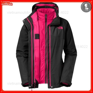 Áo khoác nữ The North Face 3 lớp nỉ - có thể tháo rời - bên trong nỉ cực ấm - chống gió nước