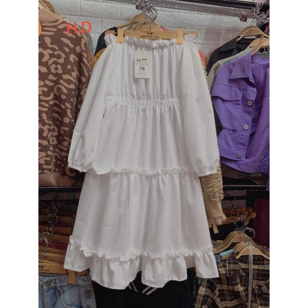 Váy chun tay 3tầng