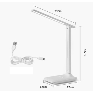 Đèn led để bàn học có chổ để điện thoại