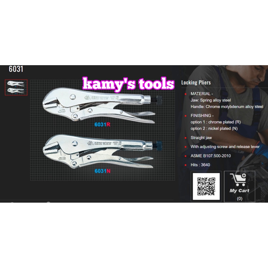 Kìm bấm chết 10 inch Kingtony 6031-10R2 và 6031-10N