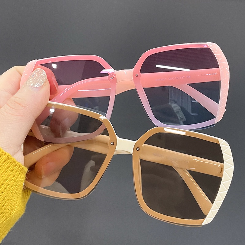 Kính Mát Vuông Oversize Chống Tia UV400 Cho Nữ