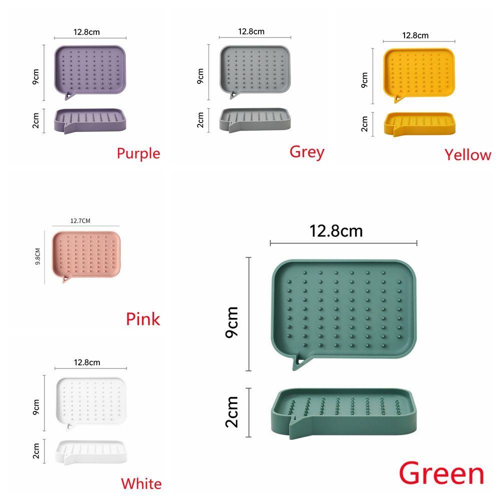 Đĩa Đựng Xà Phòng Bằng Silicone Tự Dính Giúp Khô Ráo Tiện Dụng