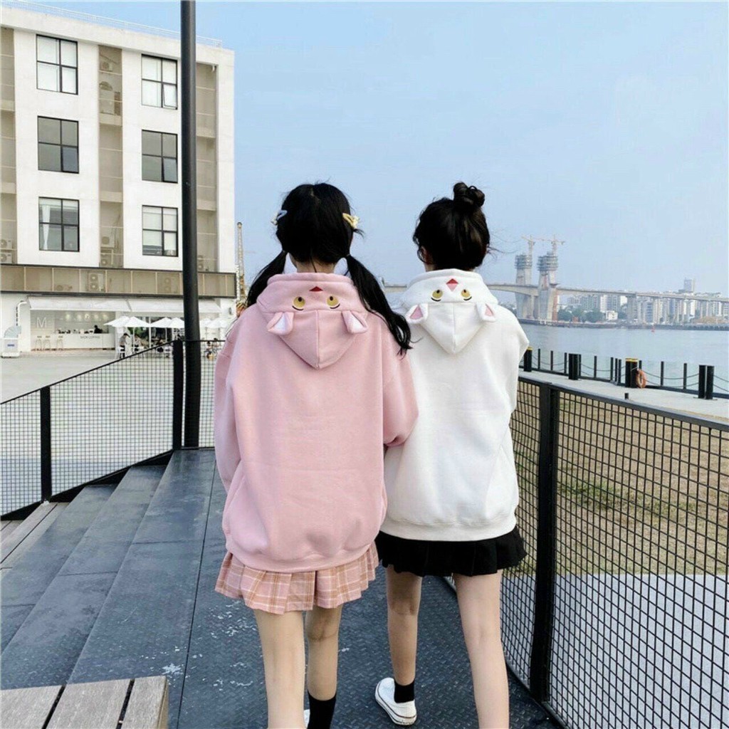 Nikafashion Áo Hoodie Nón Unisex Nam Nữ Chất Vải Nỉ Freesize 1 kích cỡ Form Dáng Rộng Dưới 65kg Mặc Đẹp P.I.N.K.P.A.NTHE | BigBuy360 - bigbuy360.vn