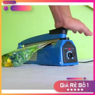 Máy hàn miệng túi, máy hàn miệng túi ni lông 20cm dập tay