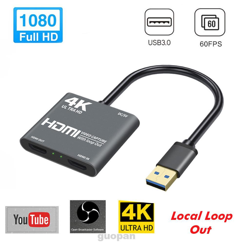 1080P 60fps Broadcasting Audio Recording 4K Computer Components HDMI USB3.0 Conferencing Video Capture Card