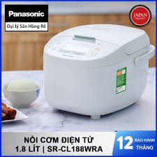 [GIAN HÀNG UY TÍN] [HÀNG CHÍNH HÃNG] Nồi cơm điện tử Panasonic 1.8 lít SR-CL188WRA