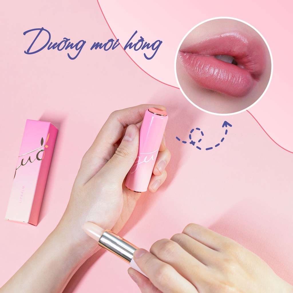 [Dưỡng môi căng hồng] Son dưỡng hồng dâu GUO - Rose Touch lip Balm 5gr