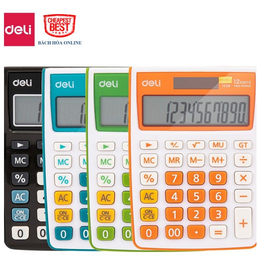 Máy tính Deli 1238 Calculator 12-Digit