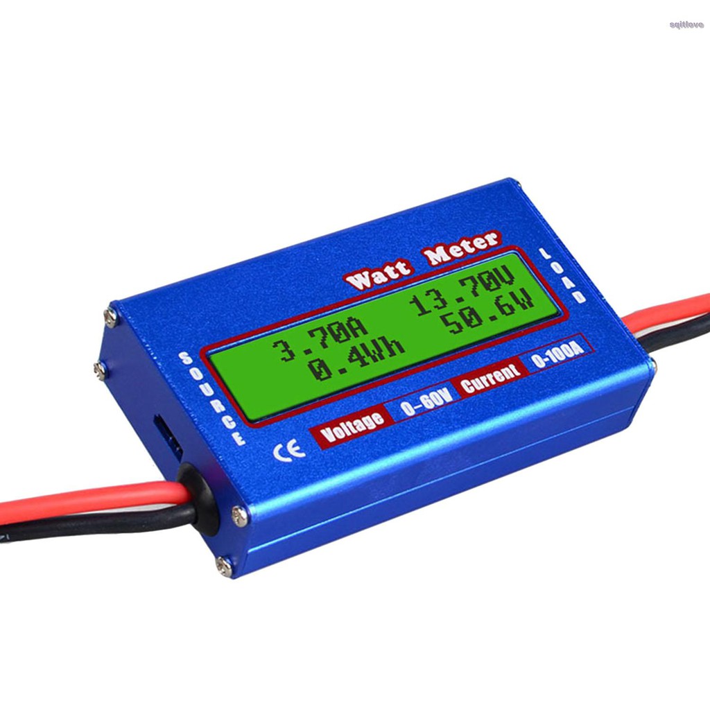 Máy đo phân tích công suất điện áp pin có màn hình LCD 100A