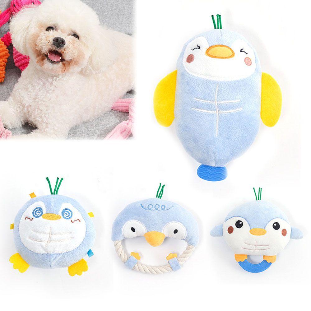 Đồ Chơi Dây Bện Hình Chim Cánh Cụt Làm Sạch Răng Cho Thú Cưng