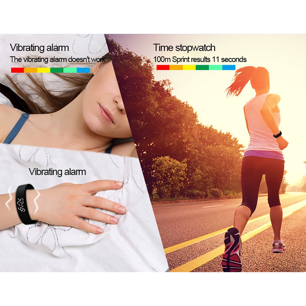 Đồng Hồ Điện Tử Chống Thấm Nước Có Đèn Led