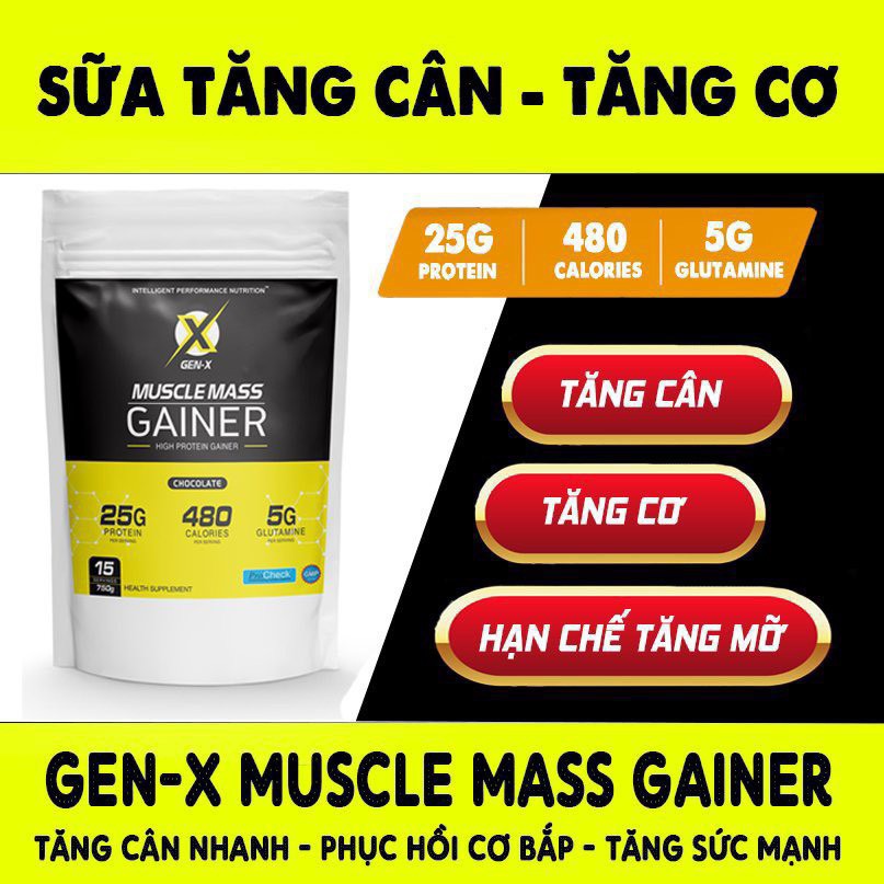 Sữa Tăng Cân Muscle Mass Gainer Gen-X 750g