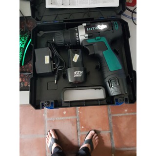 Máy khoan dùng pin Hitachi 12v 2 pin