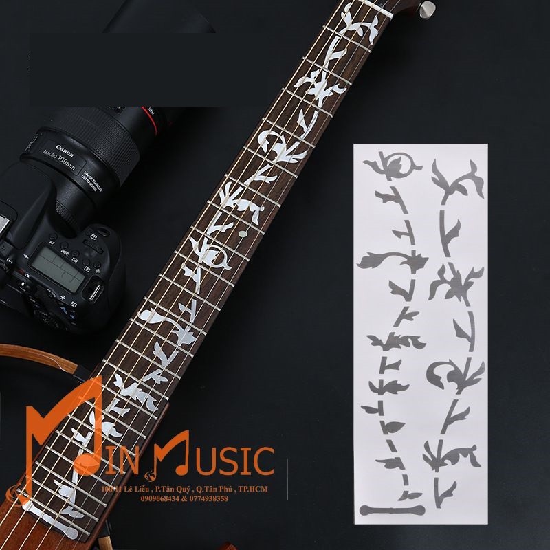 Sticker Đàn Guitar I Dán hoa văn Đàn Guitar I cần đàn guitar