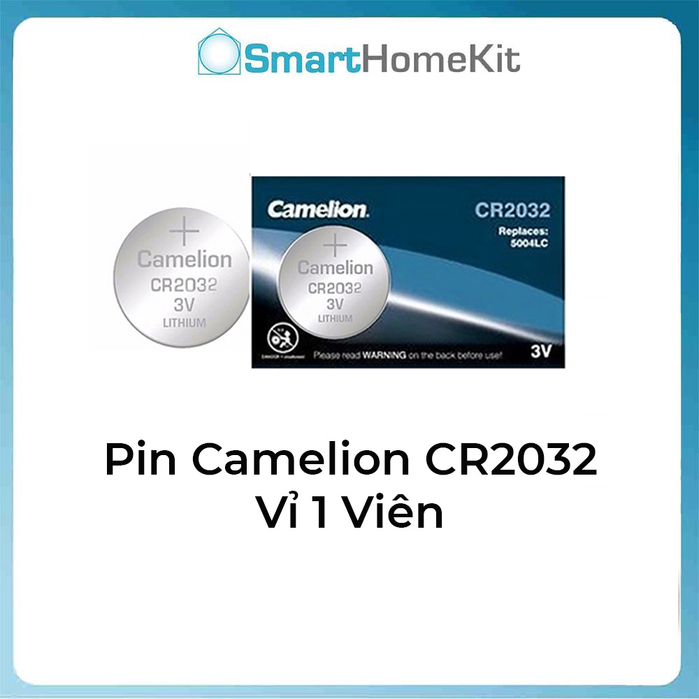 Pin Camelion CR2032 - 3V, Pin cúc áo, vỉ 1 viên hàng chính hãng