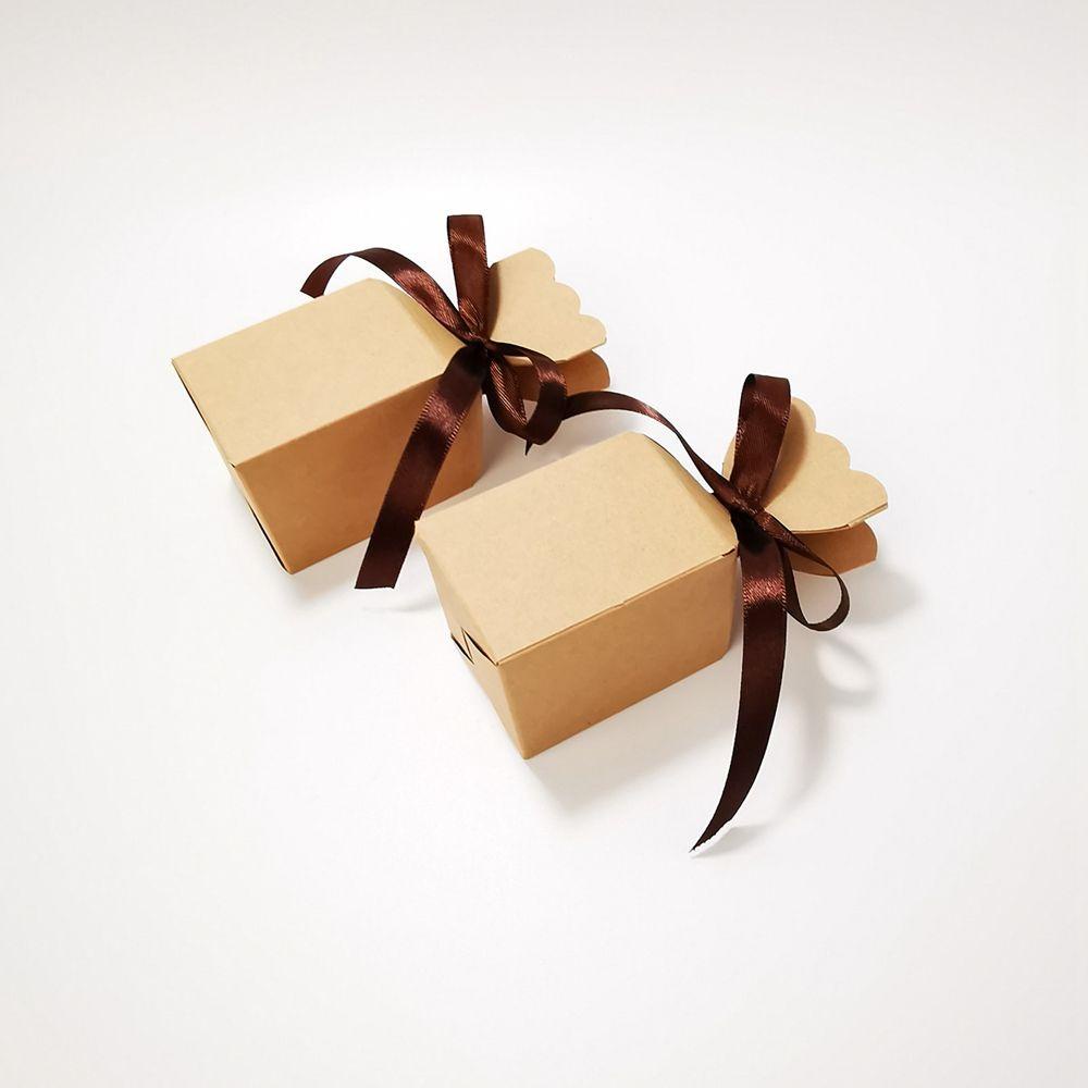 Set 25 Hộp Giấy Đựng Quà Giáng Sinh / Đám Cưới / Sinh Nhật / Lễ Tình Nhân Phong Cách Retro