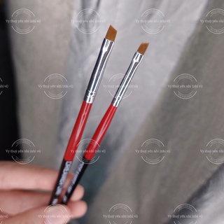  2 cây cọ cán đỏ vẽ gel eyeliner cây số 2 + cây số 3 AB 