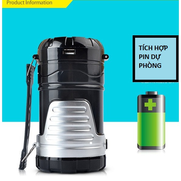 ĐÈN PIN 7088 CẦM TAY SẠC ĐIỆN ĐA NĂNG 4 IN 1 CÓ SẠC NĂNG LƯỢNG MẶT TRỜI  - Đèn Pin sạc