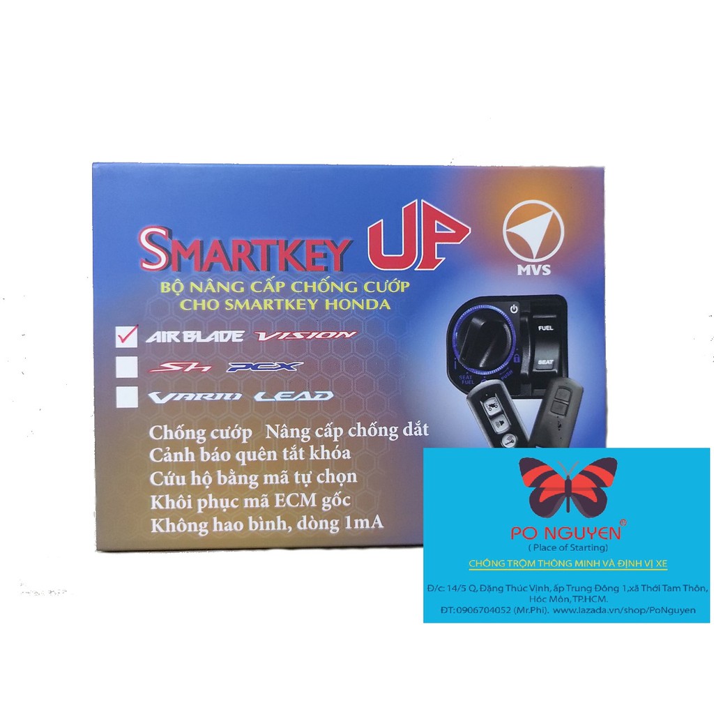 BỘ KHÓA NÂNG CẤP CHỐNG CƯỚP, CHỐNG DẮT CHO SMARTKEY HONDA (HYPER) ( AIRBLADE, VISION, VARIO, LEAD, SHMODE,SH,PCX.