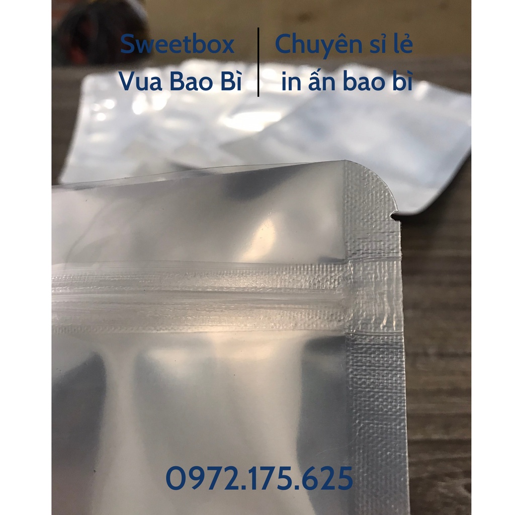 Túi Zip Bạc 1 Mặt, 1 KG Túi Zip Bạc Đựng Thực Phẩm Siêu Dày [Hàng loại 1]