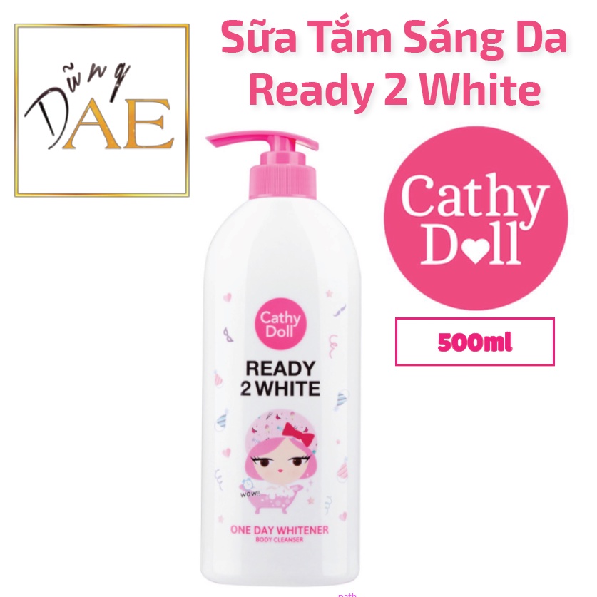 Sữa Tắm Cathy Doll Sáng Da Ready 2 White Thái Lan - Ready 2 White One Day Whitener Body Cleanser 500mL