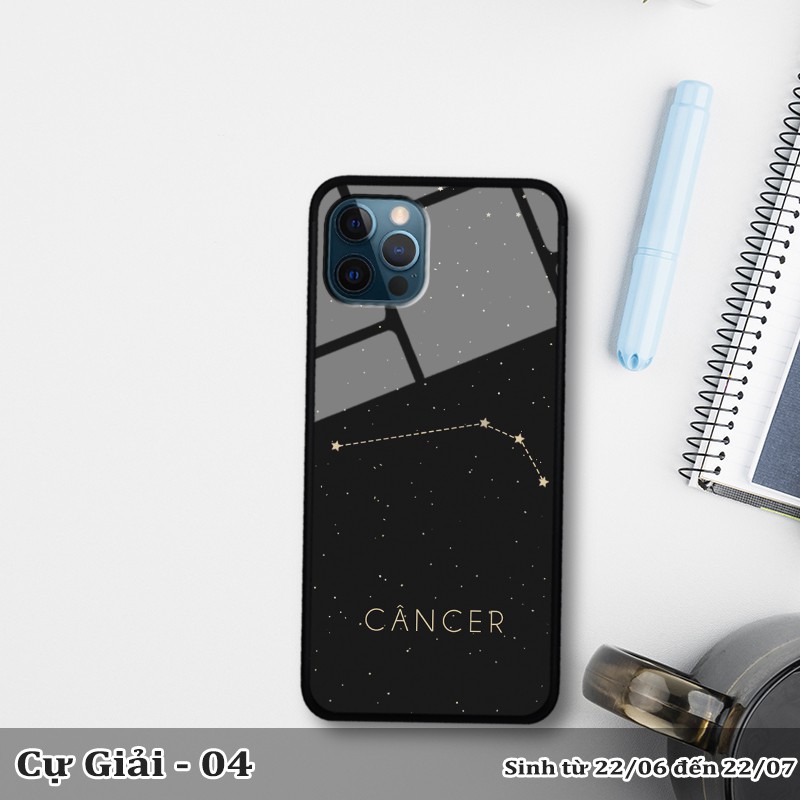 Ốp kính iPhone 12 Pro Max in cung hoàng đạo